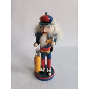 Vtg STEINBACH Mini Wood Golfer NUTCRACKER Mini 5 3/4"